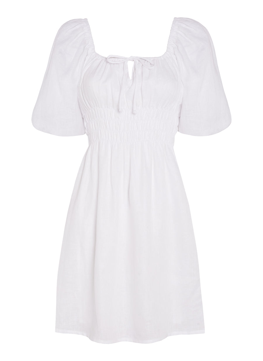 Faithfull Nikoleta Mini Dress Plain ...